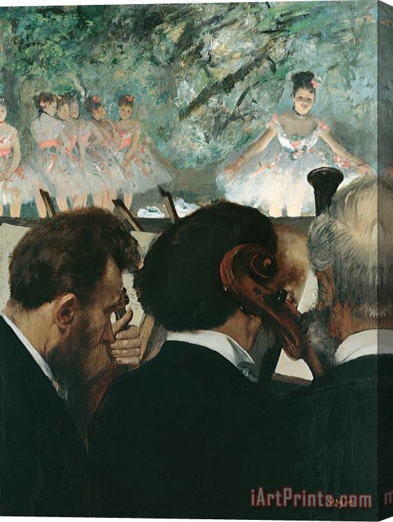 Edgar Degas Orchestra Musicians Stretched Canvas Painting / Canvas Art