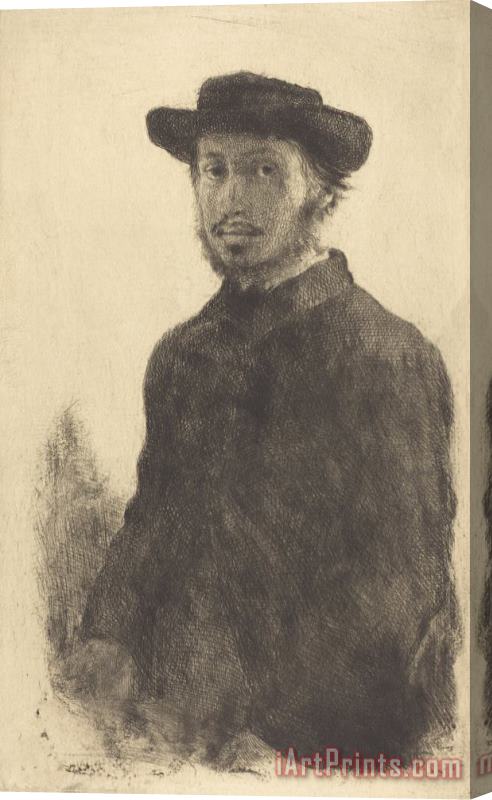 Edgar Degas Self Portrait (edgar Degas, Par Lui Meme) Stretched Canvas Painting / Canvas Art