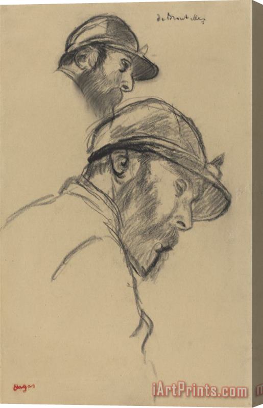 Edgar Degas Study of a Jockey (m. De Broutelles) Stretched Canvas Print / Canvas Art