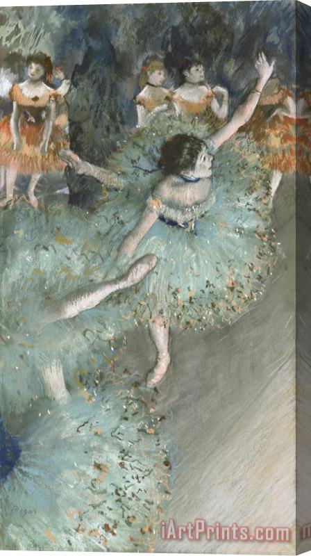 Edgar Degas Swaying Dancer (dancer in Green) Stretched Canvas Print / Canvas Art