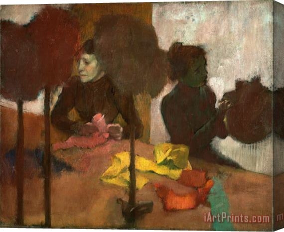 Edgar Degas The Milliners Stretched Canvas Print / Canvas Art
