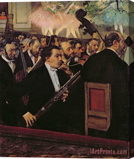Edgar Degas The Opera Orchestra Stretched Canvas Print / Canvas Art