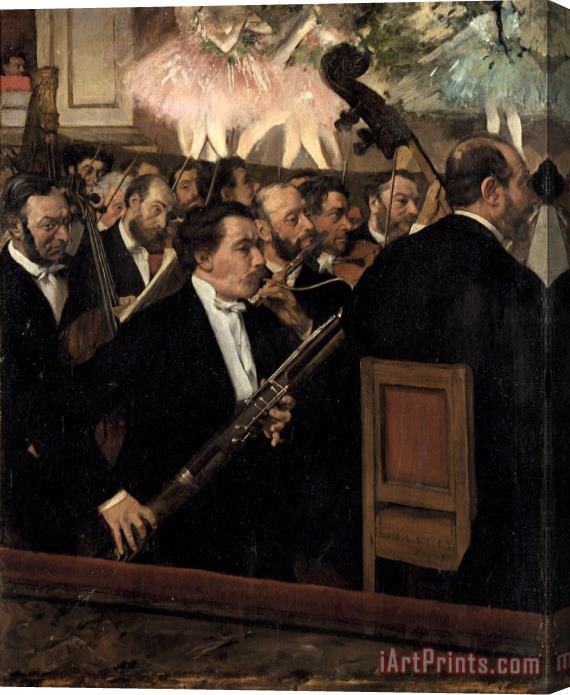 Edgar Degas The Orchestra at The Opera Stretched Canvas Print / Canvas Art