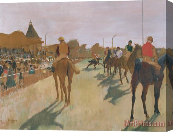 Edgar Degas The Parade, Or Race Horses in Front of The Stands Stretched Canvas Print / Canvas Art