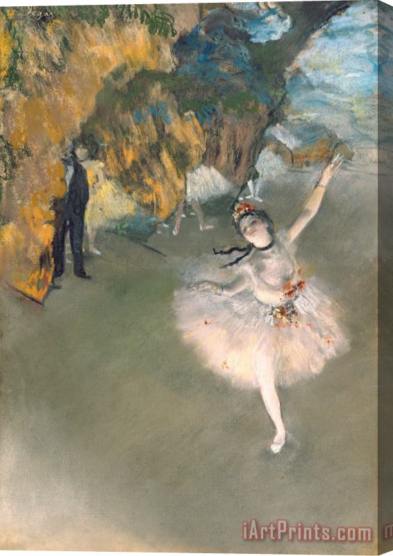 Edgar Degas The Star Or Dancer On The Stage Stretched Canvas Painting / Canvas Art