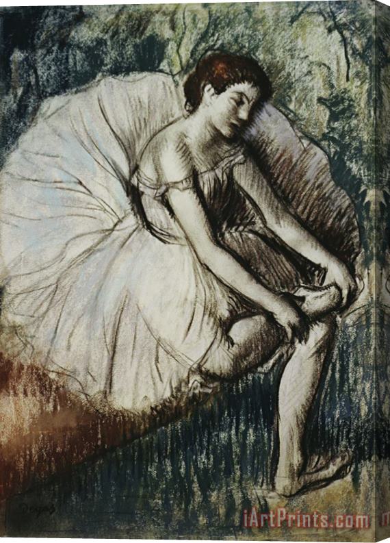 Edgar Degas Tired Dancer Stretched Canvas Painting / Canvas Art