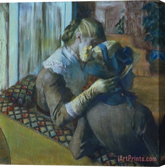 Edgar Degas Two Women Stretched Canvas Print / Canvas Art