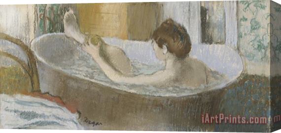 Edgar Degas Woman in Her Bath, Sponging Her Leg Stretched Canvas Painting / Canvas Art