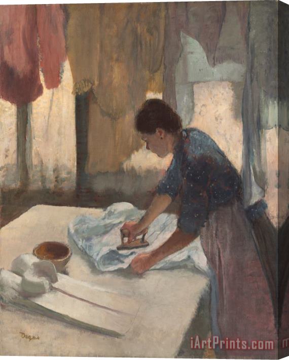 Edgar Degas Woman Ironing Stretched Canvas Painting / Canvas Art
