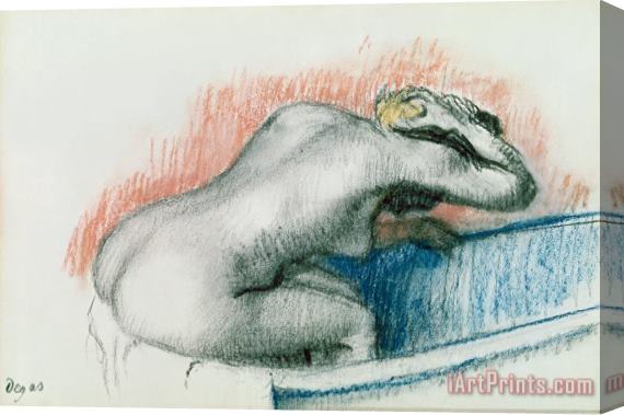 Edgar Degas Woman Washing in the Bath Stretched Canvas Painting / Canvas Art