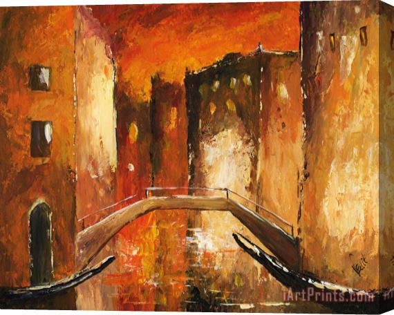 Edit Voros Venice by night 07 Stretched Canvas Painting / Canvas Art