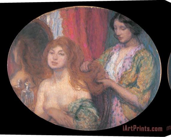 Edmond Francois Aman Jean Hair Stretched Canvas Painting / Canvas Art