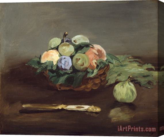 Edouard Manet Basket of Fruit Stretched Canvas Painting / Canvas Art