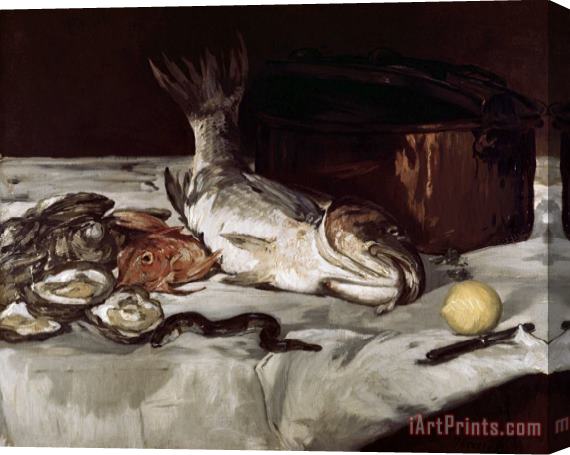 Edouard Manet Fish (still Life) Stretched Canvas Print / Canvas Art