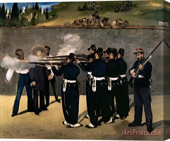 Edouard Manet The Execution of the Emperor Maximilian Stretched Canvas Painting / Canvas Art