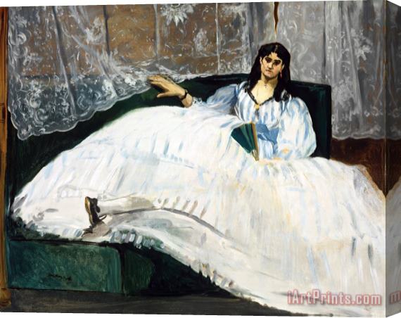 Edouard Manet Woman with a Fan Stretched Canvas Print / Canvas Art