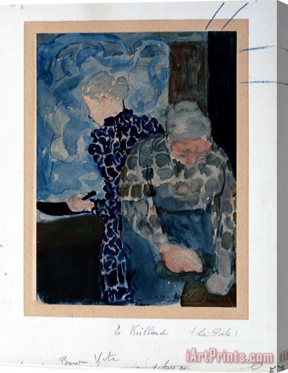Edouard Vuillard Deux Femmes Dans Interieur Stretched Canvas Painting / Canvas Art