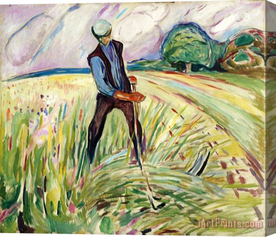 Edvard Munch The Haymaker Stretched Canvas Print / Canvas Art