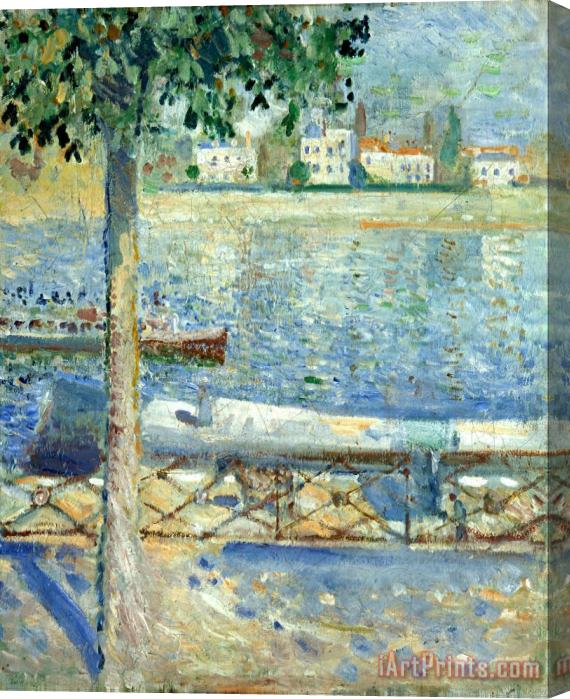 Edvard Munch The Seine at Saint Cloud Stretched Canvas Painting / Canvas Art
