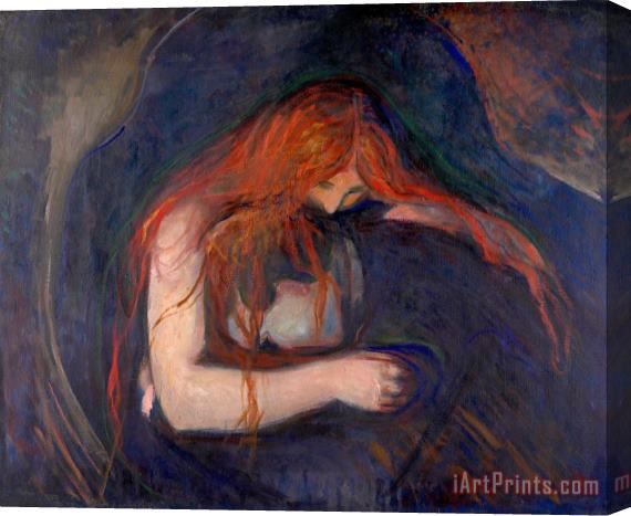 Edvard Munch The Vampire Stretched Canvas Print / Canvas Art