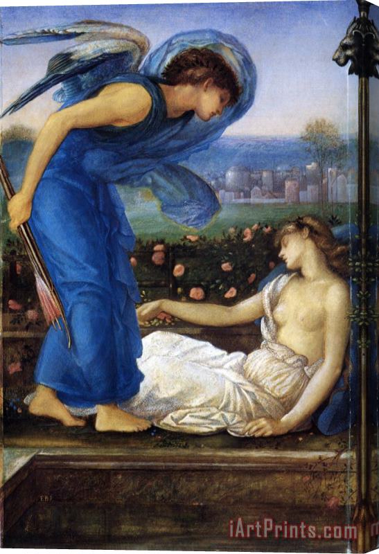 Edward Burne Jones Cupid Finding Psyche Stretched Canvas Print / Canvas Art