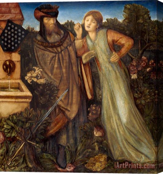 Edward Burne Jones King Mark And La Belle Iseult Stretched Canvas Painting / Canvas Art