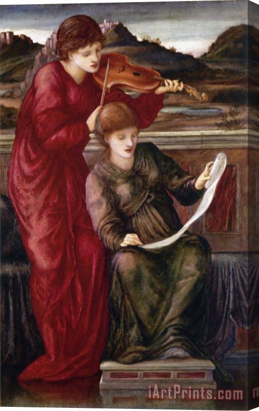 Edward Burne Jones Music Stretched Canvas Print / Canvas Art