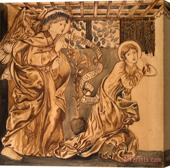 Edward Burne Jones The Annunciation Stretched Canvas Painting / Canvas Art