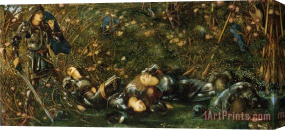 Edward Burne Jones The Briar Rose I The Briar Wood Stretched Canvas Painting / Canvas Art