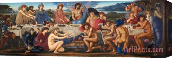 Edward Burne Jones The Feast of Peleus Stretched Canvas Print / Canvas Art