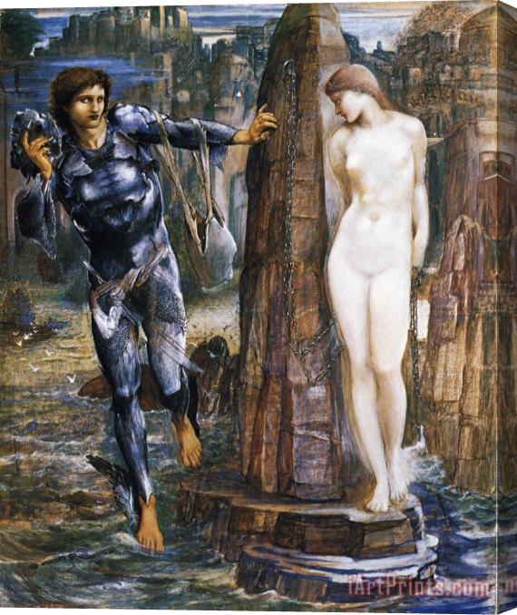 Edward Burne Jones The Perseus Series The Rock of Doom Stretched Canvas Painting / Canvas Art