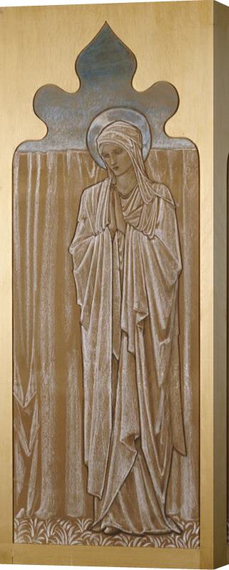 Edward Burne Jones The Virgin Mary: a Cartoon for Stained Glass Stretched Canvas Print / Canvas Art