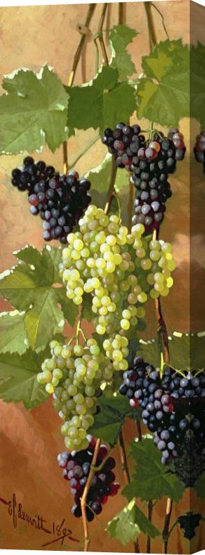 Edward Chalmers Leavitt Grapes Stretched Canvas Painting / Canvas Art