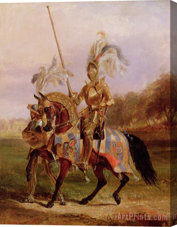 Edward Henry Corbould Lord of the Tournament Stretched Canvas Print / Canvas Art