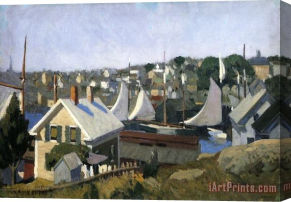 Edward Hopper Gloucester Harbor Stretched Canvas Painting / Canvas Art