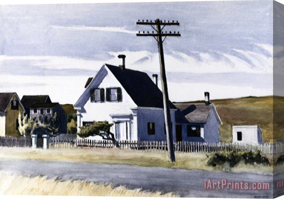 Edward Hopper Lombard's House Stretched Canvas Print / Canvas Art