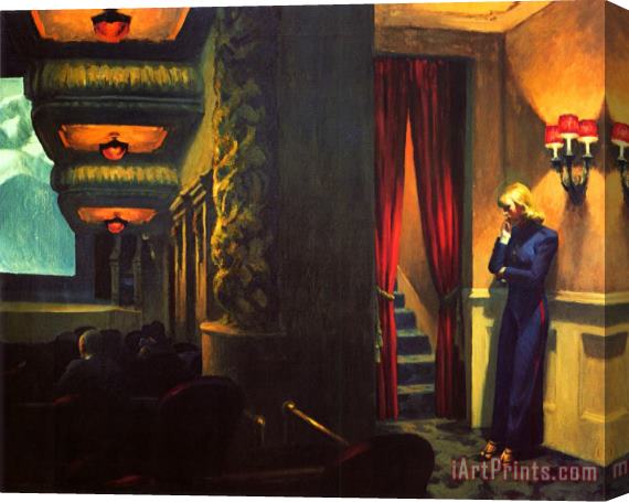 Edward Hopper New York Movie Stretched Canvas Painting / Canvas Art