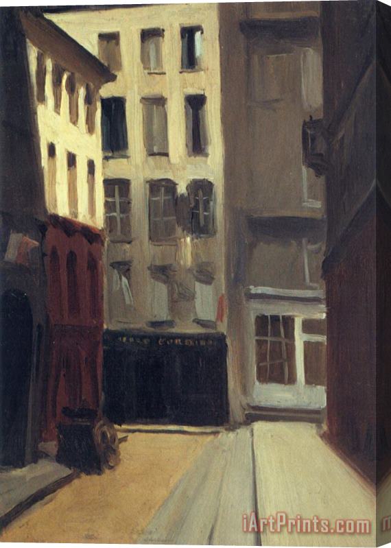 Edward Hopper Paris Street Stretched Canvas Print / Canvas Art
