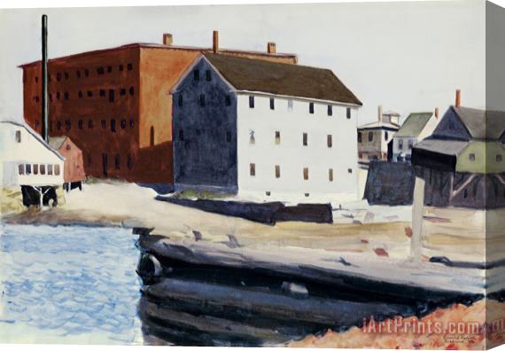 Edward Hopper Rockland Harbor Stretched Canvas Print / Canvas Art