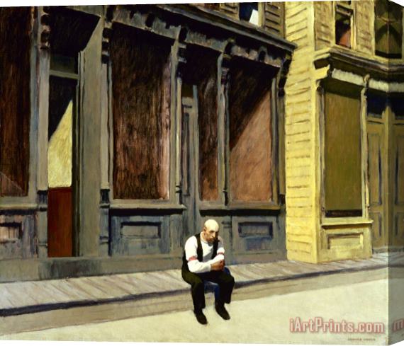 Edward Hopper Sunday Stretched Canvas Painting / Canvas Art
