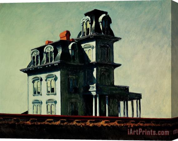 Edward Hopper The House By The Railroad Stretched Canvas Print / Canvas Art