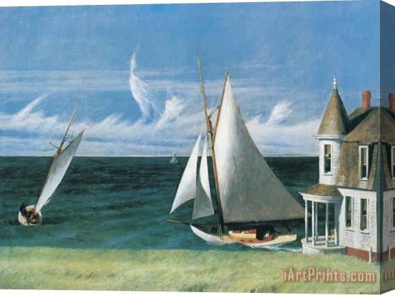 Edward Hopper The Lee Shore Stretched Canvas Print / Canvas Art