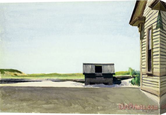Edward Hopper Truro Station Coal Box Stretched Canvas Print / Canvas Art