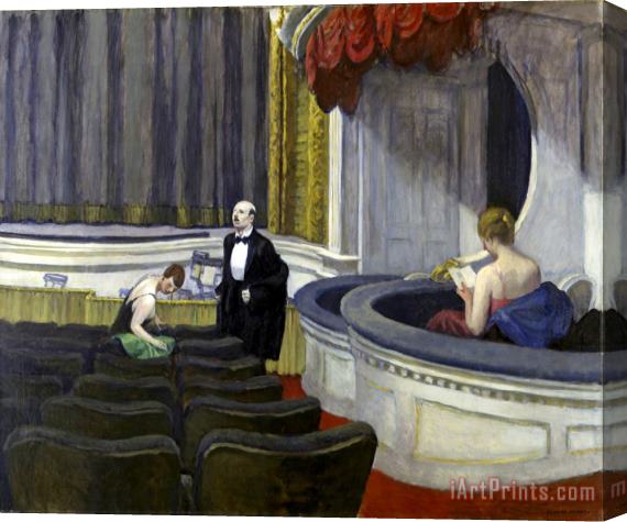 Edward Hopper Two on The Aisle Stretched Canvas Print / Canvas Art