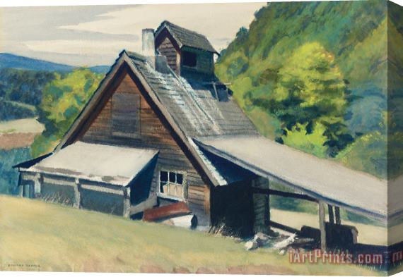 Edward Hopper Vermont Sugar House Stretched Canvas Print / Canvas Art