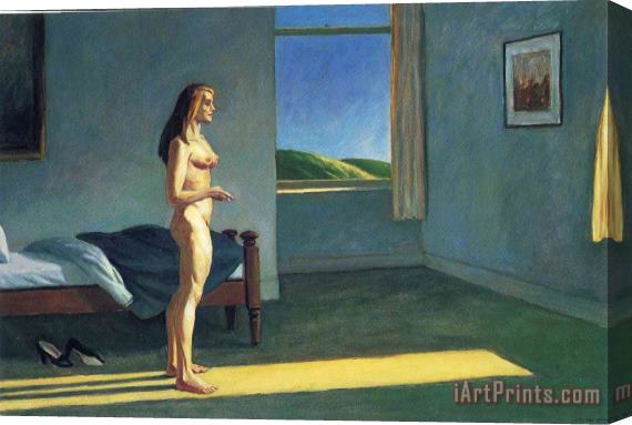 Edward Hopper Woman in The Sun Stretched Canvas Painting / Canvas Art