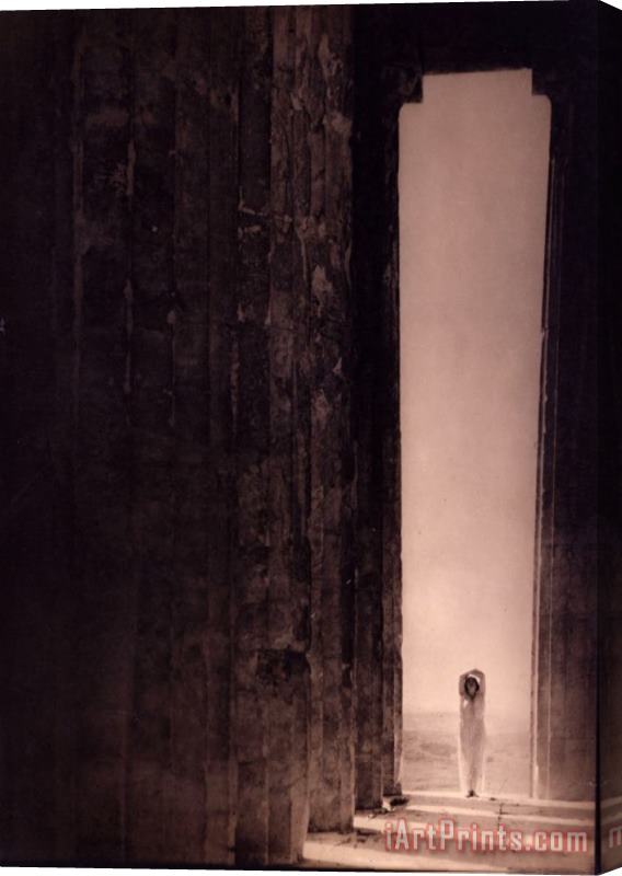 Edward Jean Steichen Isadora Duncan in The Parthenon, Athens Stretched Canvas Painting / Canvas Art