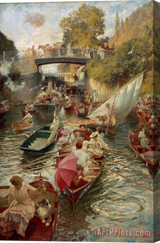 Edward John Gregory Sunday Afternoon Stretched Canvas Print / Canvas Art
