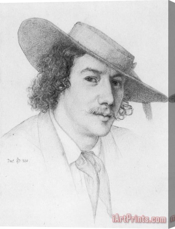 Edward John Poynter Portrait of Whistler Stretched Canvas Print / Canvas Art