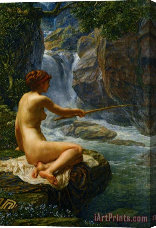 Edward John Poynter The Nymph of The Stream Stretched Canvas Painting / Canvas Art